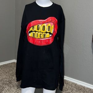 Fashion Nova Medium “Hood Rich” Long Sleeve